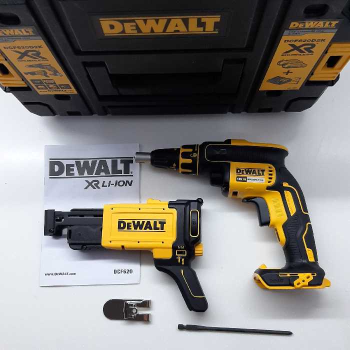 اسکروگان خشابی شارژی دیوالت مدل dcf620 نسل جدید بدون باتری و شارژر همراه با جعبه Tstak 