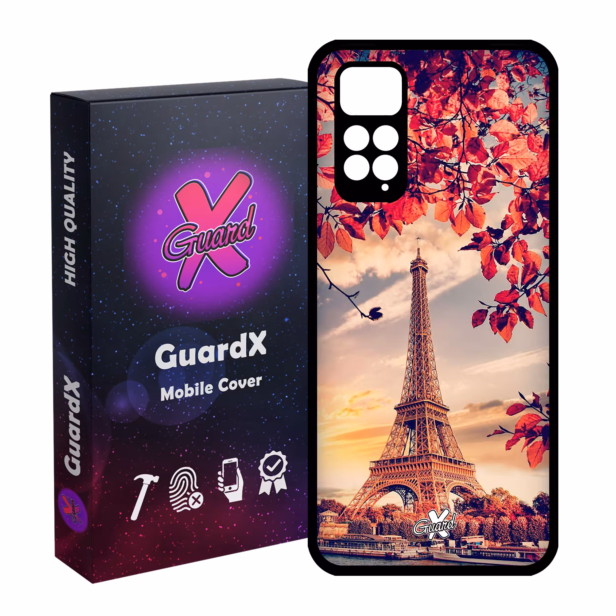 کاور گارد ایکس طرح Eiffel Tower مدل Glass10125 مناسب برای گوشی موبایل شیائومی Redmi Note 11S/ Note 11 4G