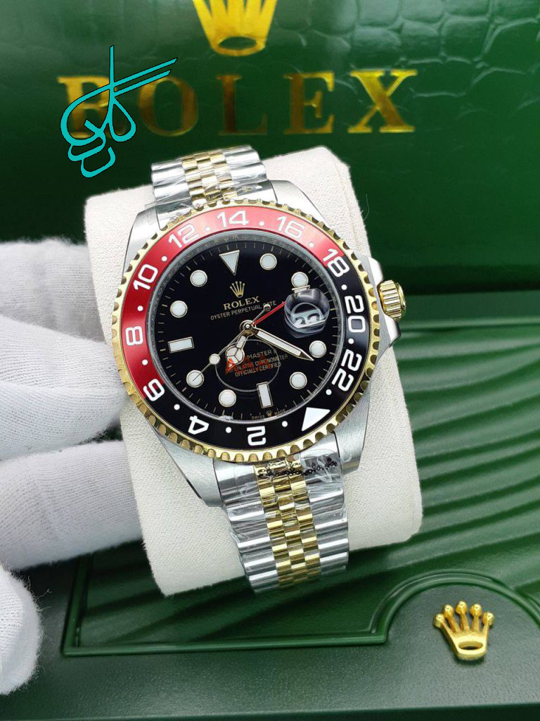 خرید ساعت مردانه رولکس جی ام تی مستر موتور ژاپن (موتور باطری) کیفیت عالی استیل ضد زنگ شیشه ضد خش کد 1918976 - ردگل