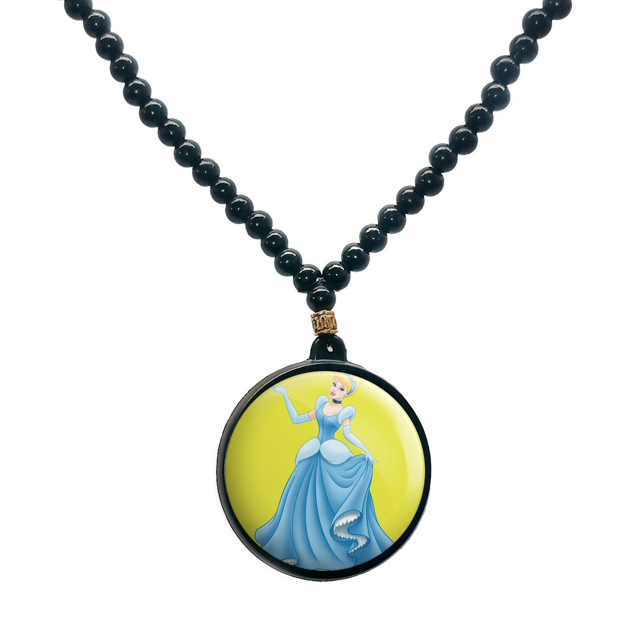 گردنبند پرمانه طرح پرنسس ها کد pmd.4707 مدل دو طرفه