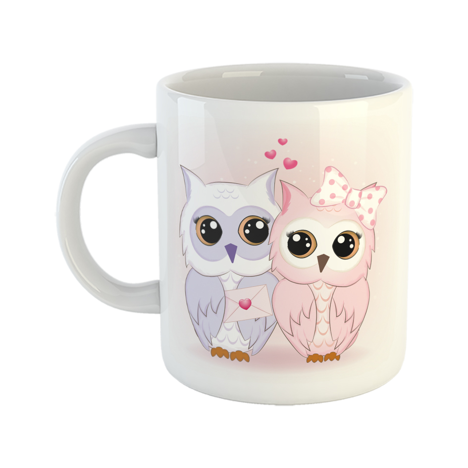 ماگ طرح جغد مدل عشق 