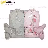 سرویس حوله عروس و داماد 10تکه گلدوزی سه بعدی برند MARIBOR