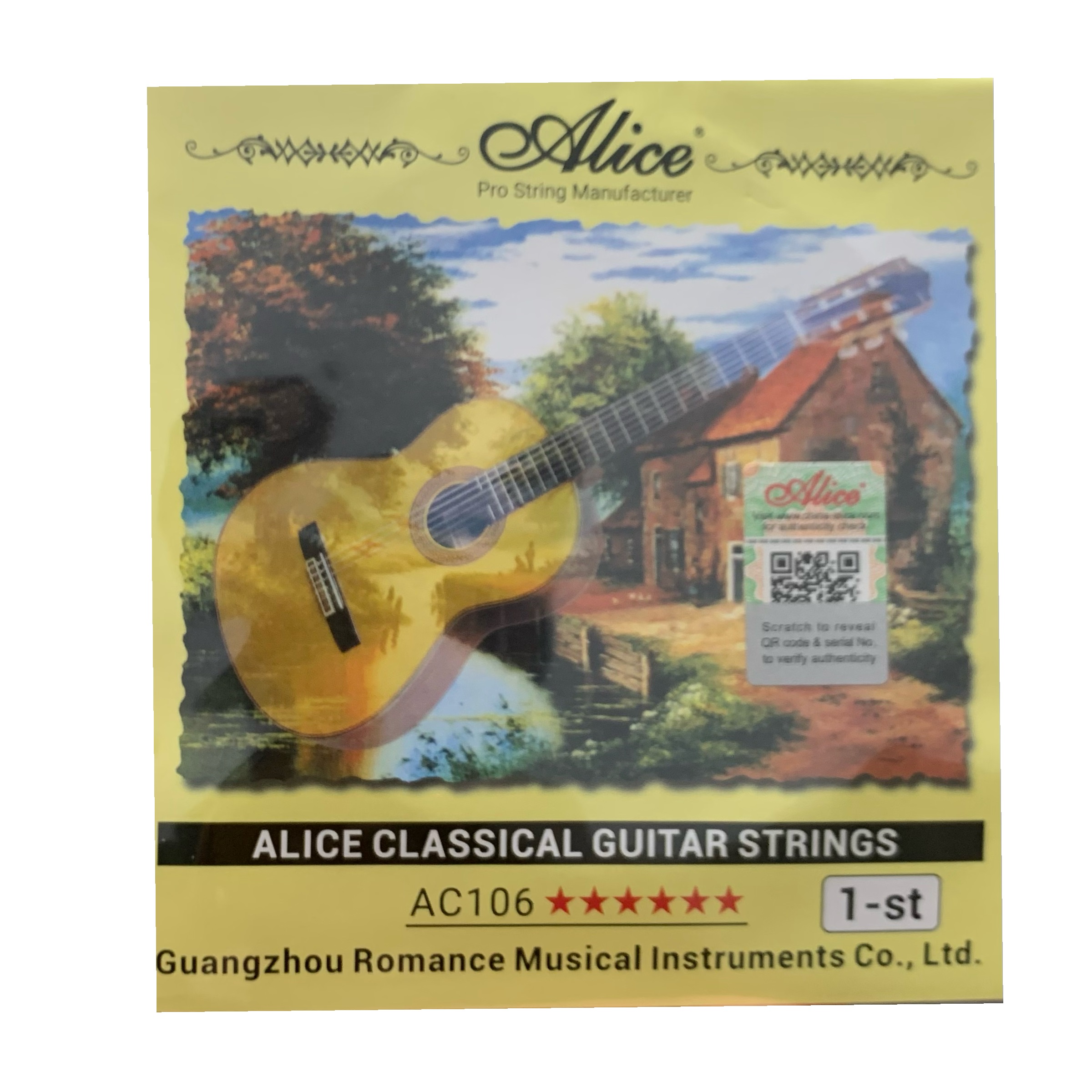 سیم یک(اول) گیتار آلیس مدل AC106 | لامینور