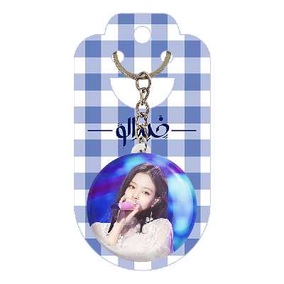 جاکلیدی خندالو مدل جنی بلک پینک کد 14079