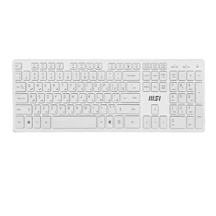 کیبورد و ماوس بی سیم ام اس آی مدل RF1430W-FS