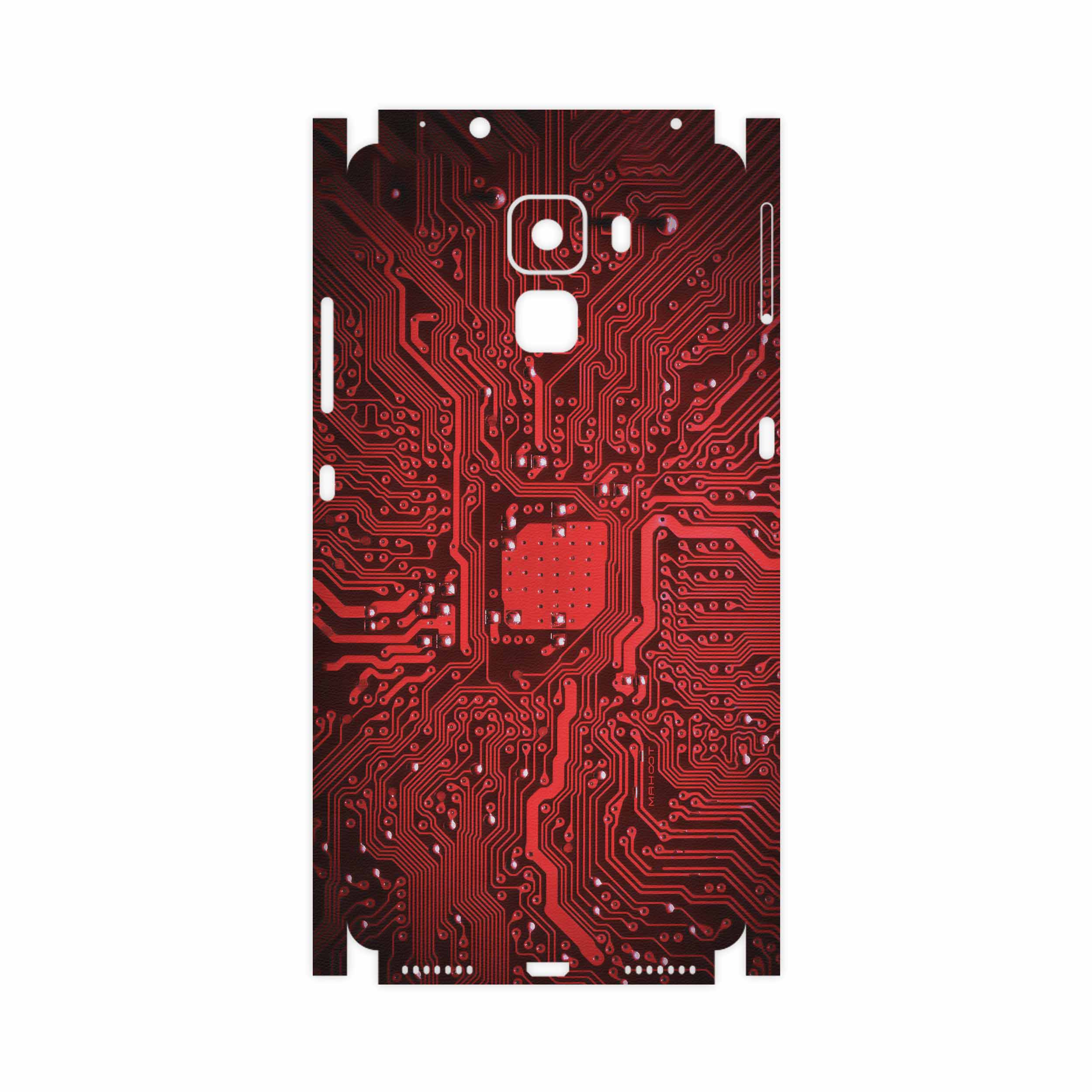 برچسب پوششی ماهوت مدل Red Printed Circuit Board-FullSkin مناسب برای گوشی موبایل آنر 7