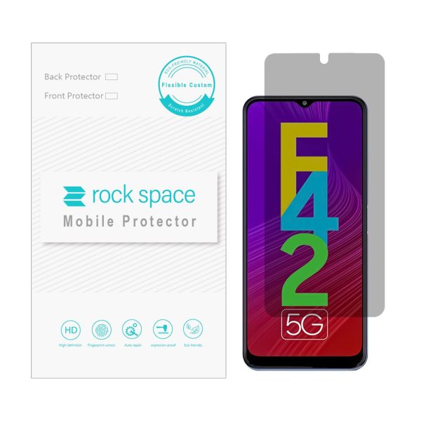 گلس سامسونگ F42 5G مدل نانو هیدروژل پرایوسی برند راک اسپیس کد S