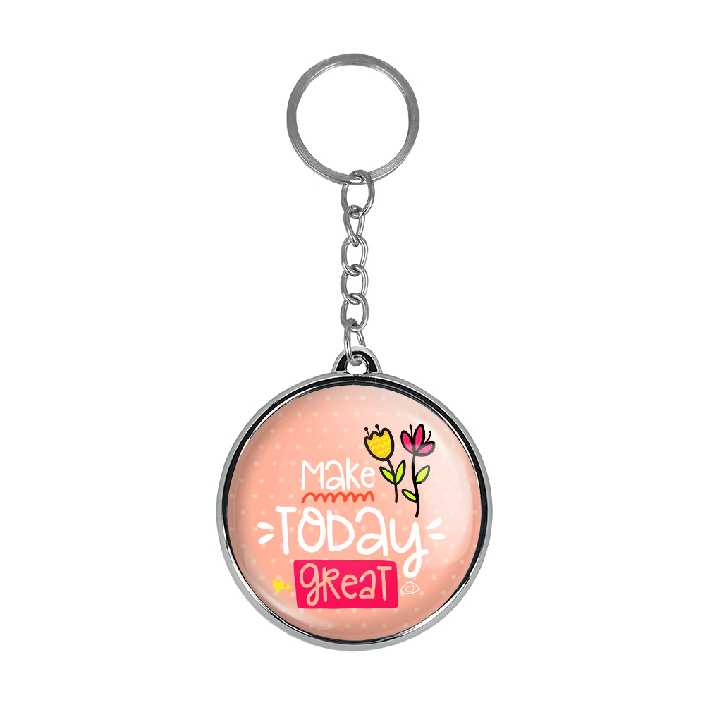 جاکلیدی خندالو طرح Make Today Great مدل دوطرفه کد 27372730