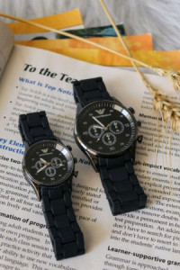 ساعت ست زنانه مردانه امپریو آرمانی مشکی خاص