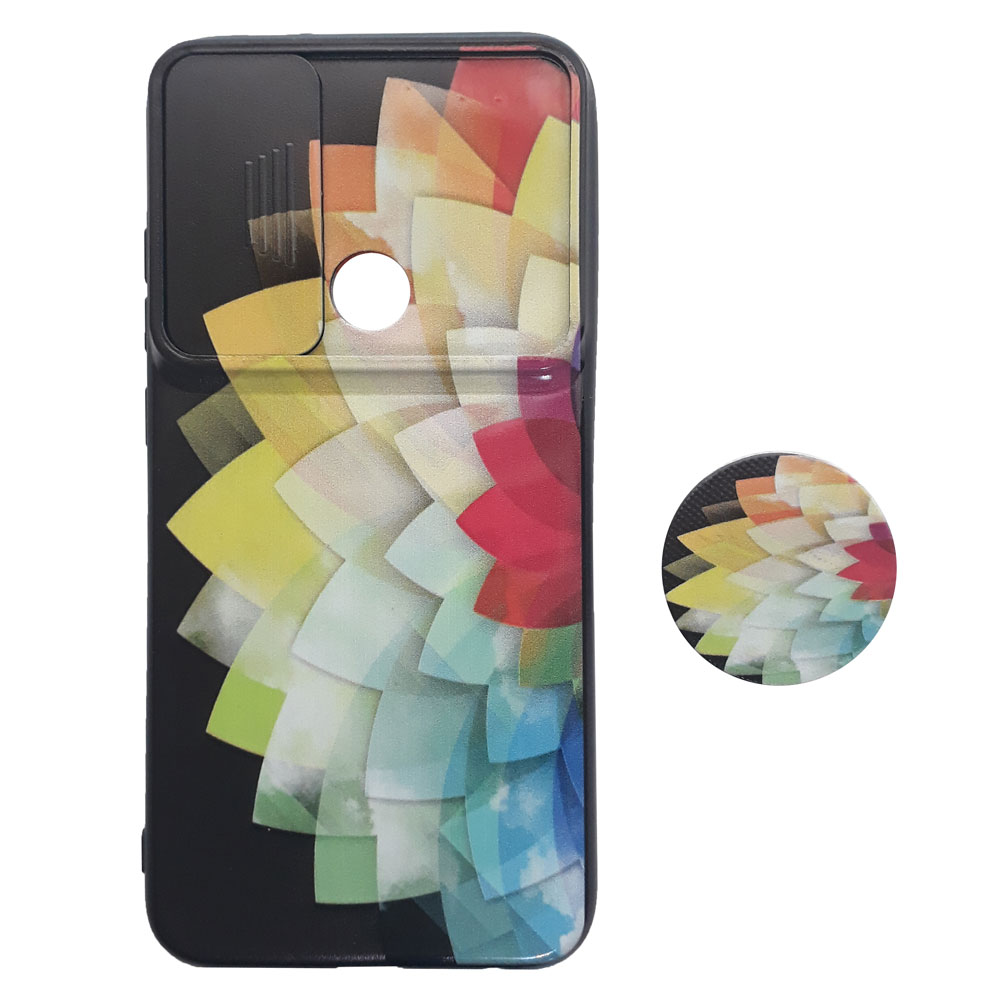 کاور طرح نگاره کد A6447 مناسب برای گوشی موبایل شیائومی Redmi Note 8 به همراه پایه نگهدارنده