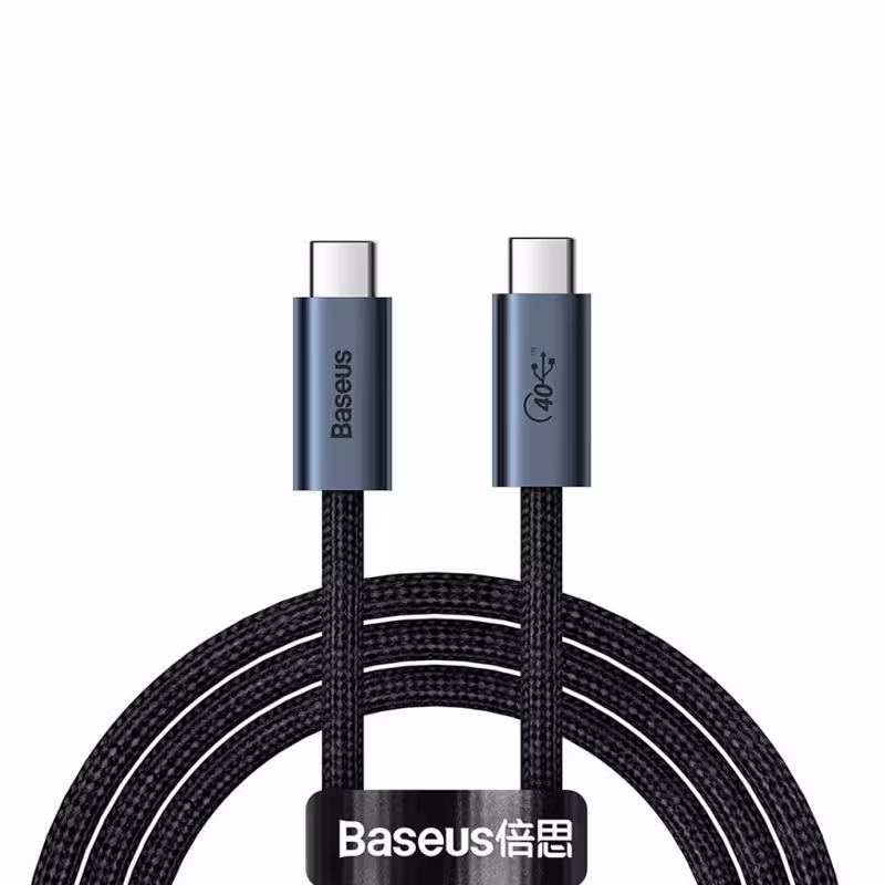 کابل Type C به Type C فست شارژ بیسوس Baseus Flash Series USB4.0 CASS010014 طول 1 متر توان 100 وات