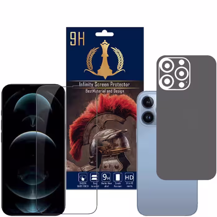 برچسب پوششی اینفینیتی مدل PR MAX مناسب برای گوشی موبایل اپل iPhone 13 PRO به همراه محافظ صفحه نمایش