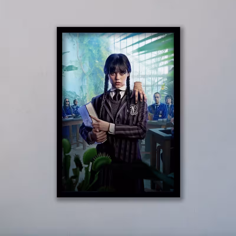 تابلو مدل ونزدی آدامز Wednesday Addams کد LAG1052 | دنیای قاب