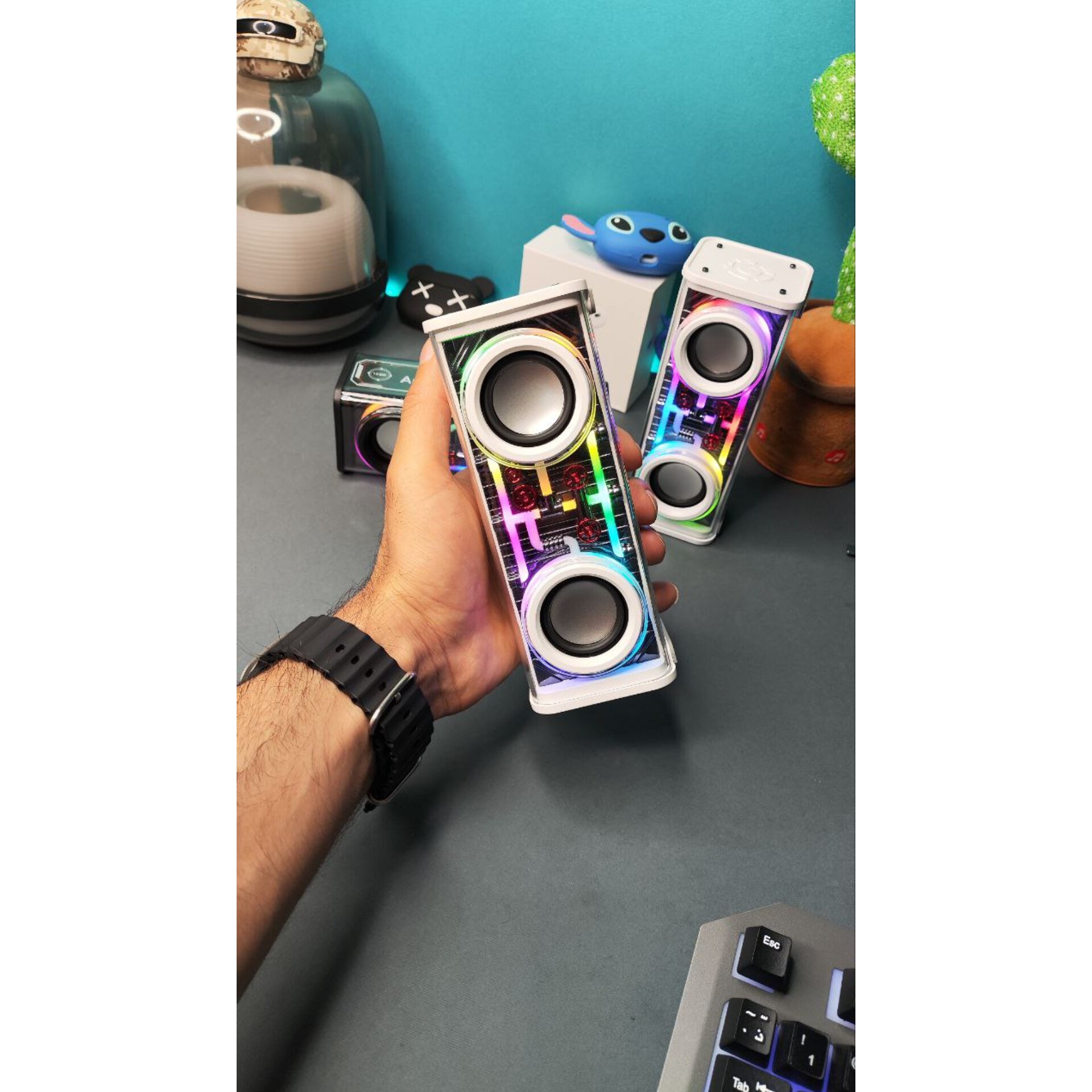 اسپیکر بلوتوث با نورپردازی