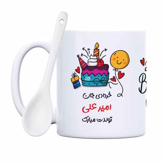 ماگ حس آمیزی طرح خردادی جان مدل امیر علی 
