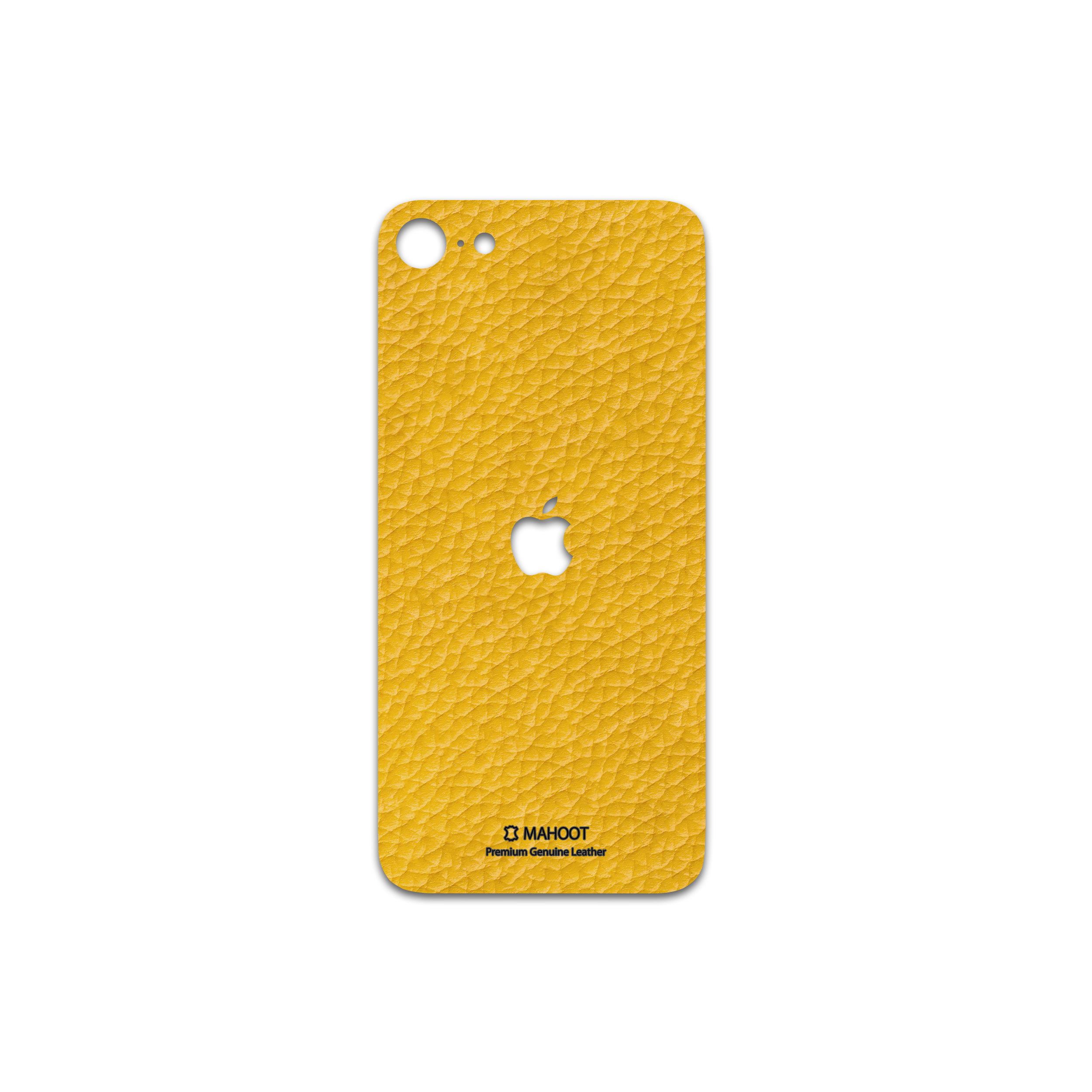 برچسب پوششی ماهوت مدل Mustard-Leather مناسب برای گوشی موبایل اپل iPhone SE 2020