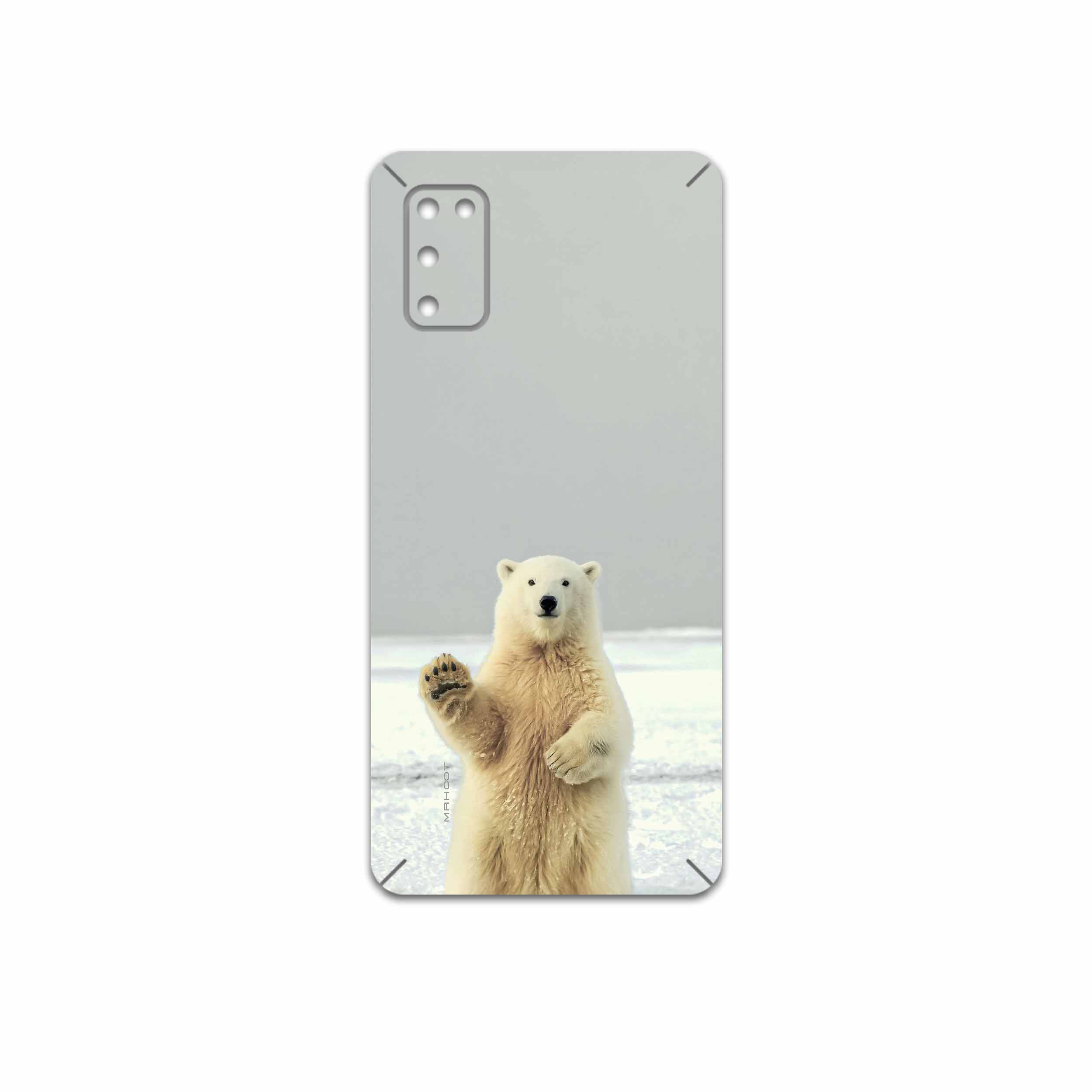 برچسب پوششی ماهوت مدل Polar bear مناسب برای گوشی موبایل سامسونگ Galaxy A41