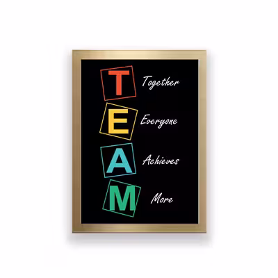 تابلو طرح انگیزشی TEAM 