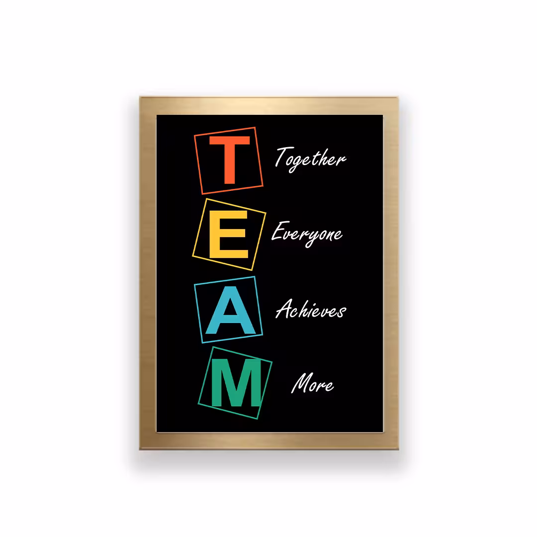 تابلو طرح انگیزشی TEAM 