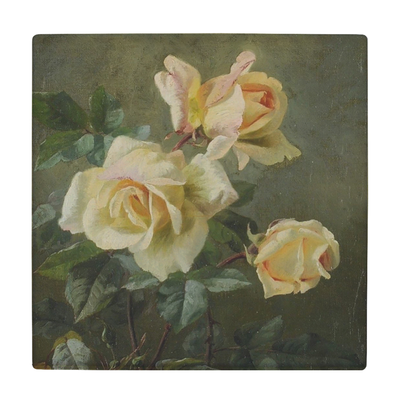 کاشی کارنیلا طرح نقاشی گل های رز مدل لوحی کد klh504