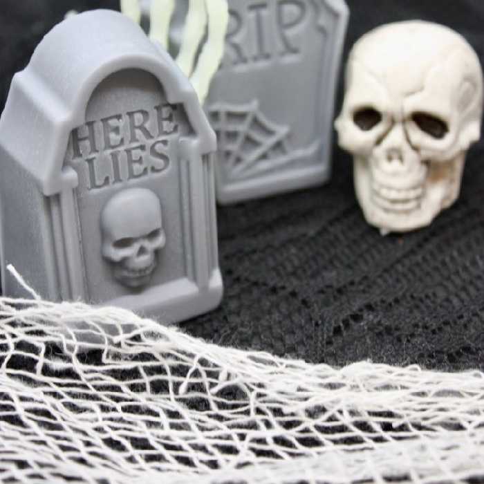 قالب شمع مدل سنگ قبر هالووین