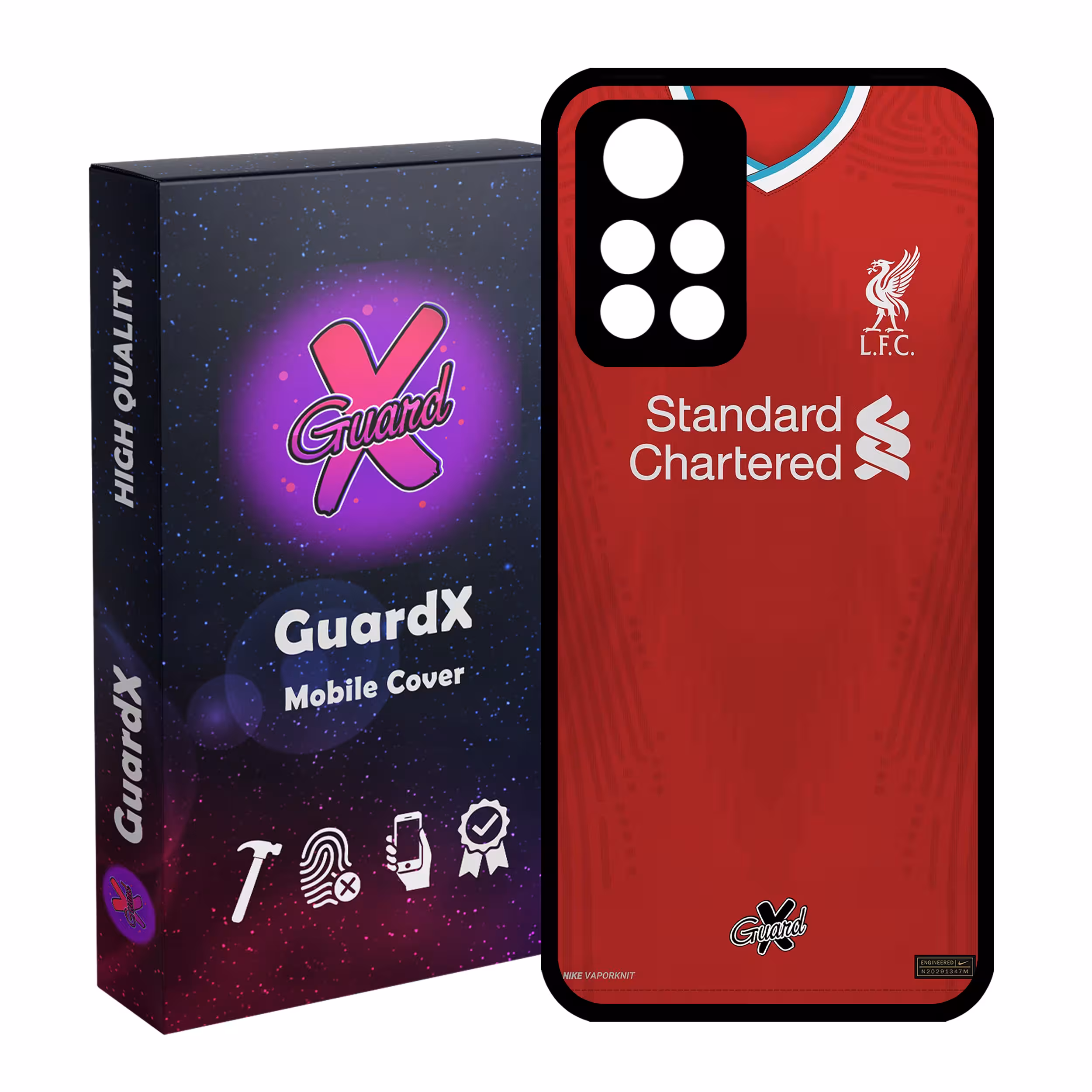 کاور گارد ایکس طرح Liverpool مدل Glass10252 مناسب برای گوشی موبایل شیائومی Poco M4 Pro 5G/Redmi Note 11T 5G/Redmi Note 11S 5G