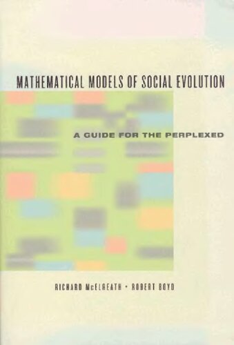 خرید و دانلود نسخه کامل کتاب Mathematical Models of Social Evolution. A Guide for the Perplexed