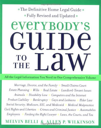 خرید و دانلود نسخه کامل کتاب Everybody's Guide to the Law: All The Legal Information You Need in One Comprehensive Volume - PDF