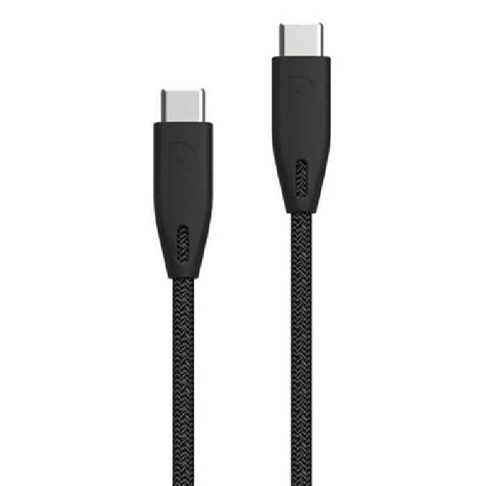 کابل دو سر تایپ سی 100 وات پاورولوژی Powerology Braided USB-C To USB-C Data Cable PBCC2BK