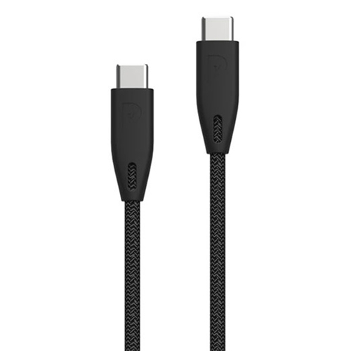 کابل دو سر تایپ سی 100 وات پاورولوژی Powerology Braided USB-C To USB-C Data Cable PBCC2BK