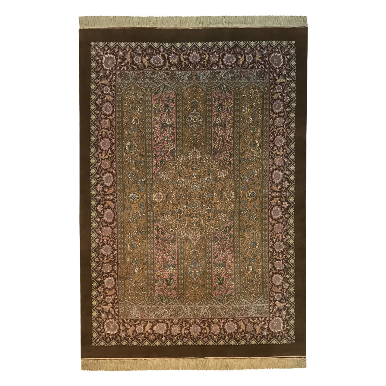 فرش دستبافت دو و نیم متری طرح ترنجی خیابانی کد YM.217