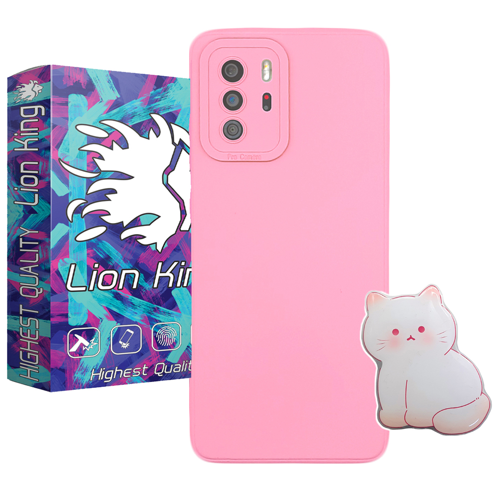   کاور لاین کینگ مدل Goorbah مناسب برای گوشی موبایل  شیائومی Poco X3 GT به همراه پایه نگهدارنده و محافظ لنز