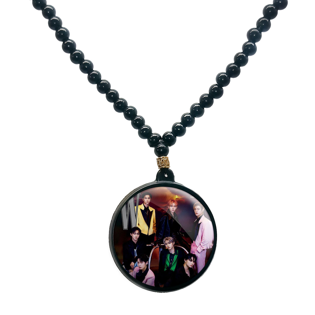 گردنبند پرمانه طرح GOT7 کد pmd.19024 مدل دو طرفه