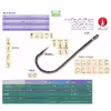 قلاب ماهیگیری وی ام سی کد 9410 سایز 1 بسته 10 عددی