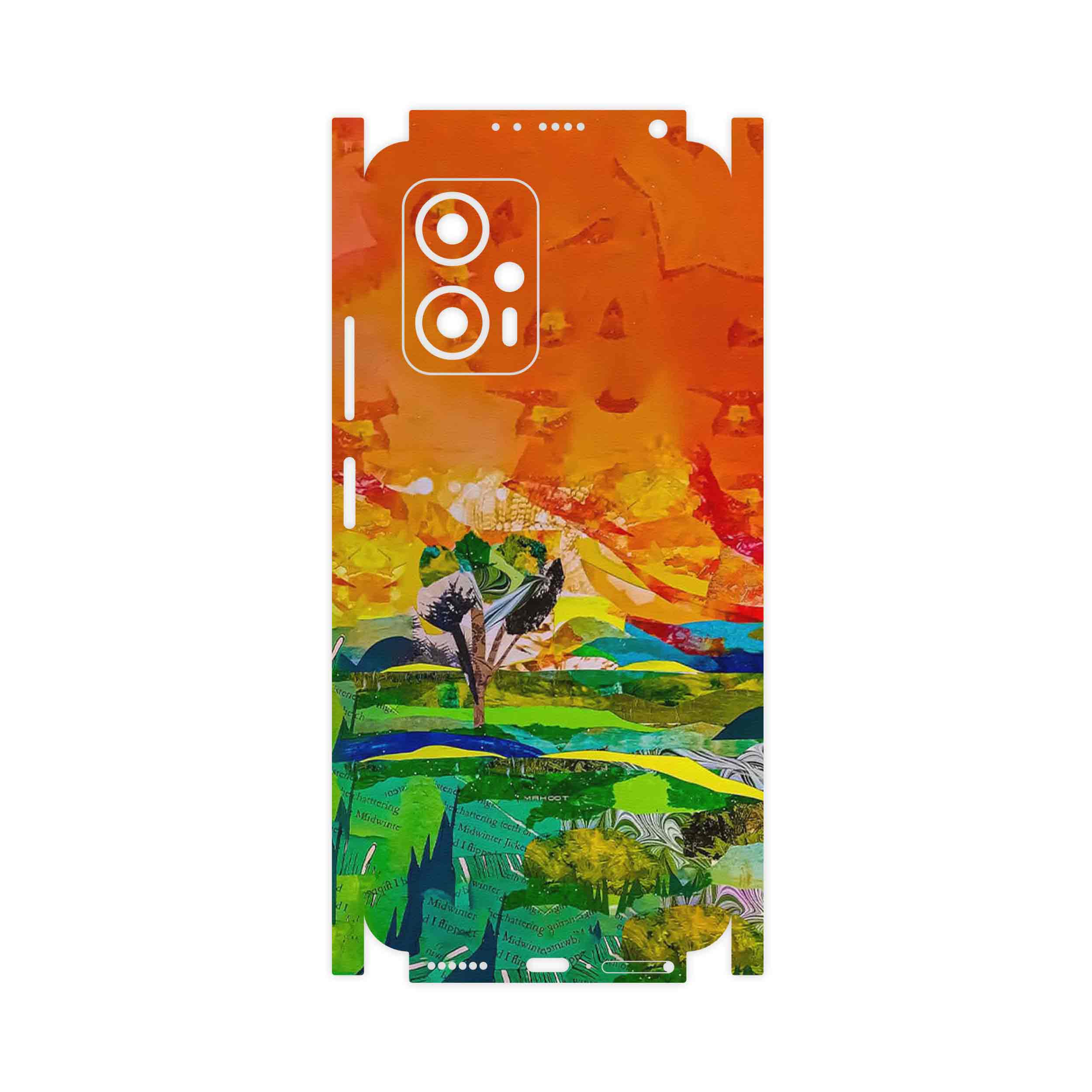 برچسب پوششی ماهوت مدل Collage of Painting-FullSkin مناسب برای گوشی موبایل شیائومی Poco X4 GT