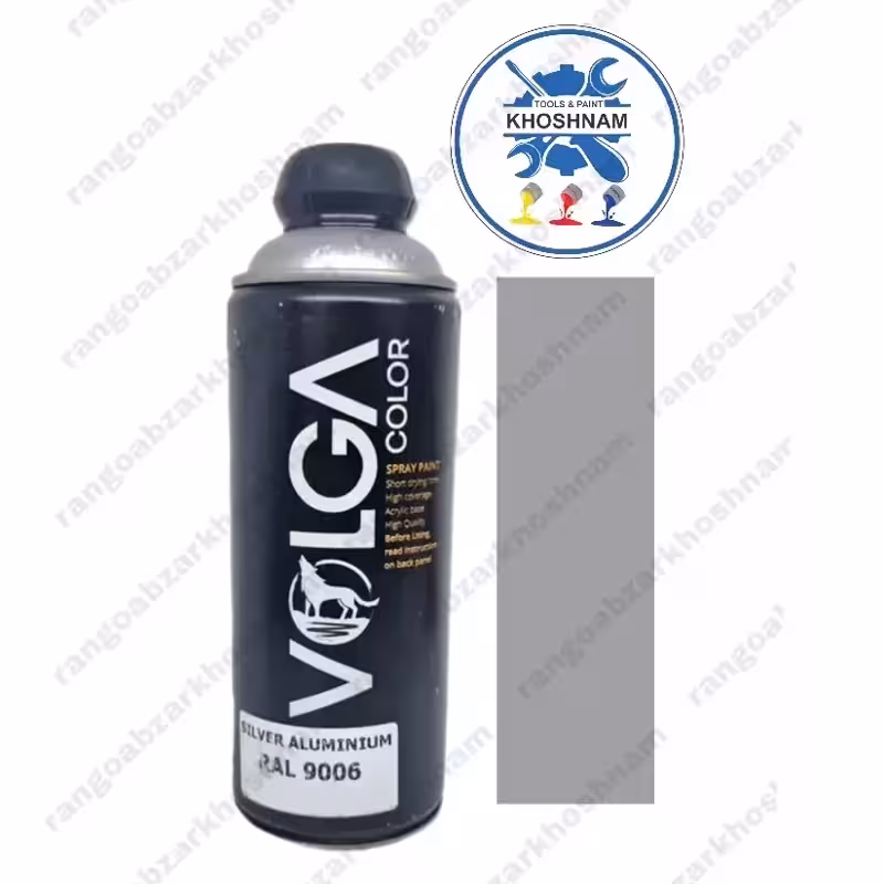 اسپری رنگ ولگا کالر SILVER ALUMINIUM نقره ای کد 9006