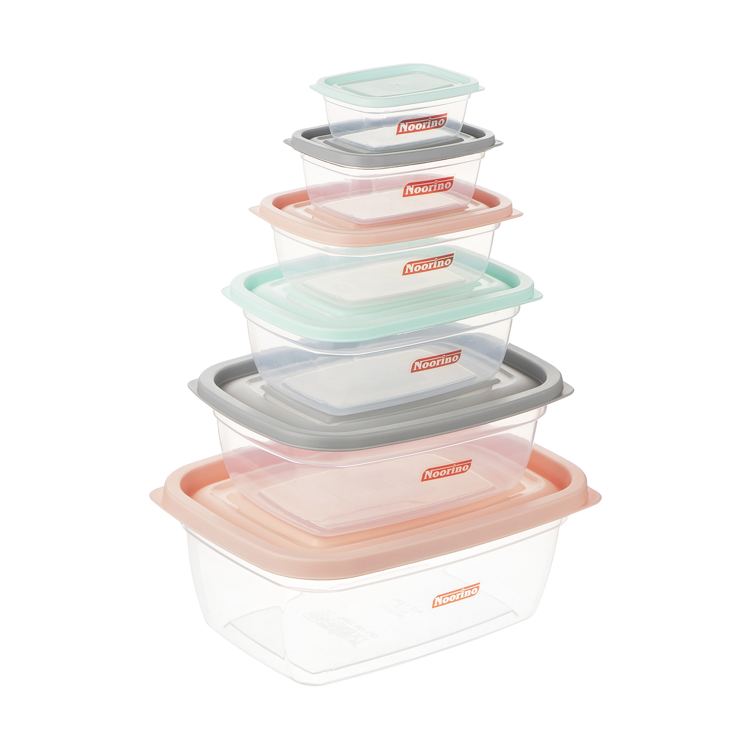 ظروف نگهدارنده نورینو مدل لاله مجموعه 6 عددی