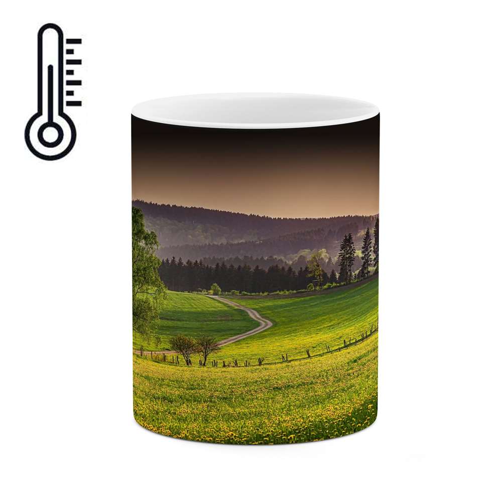 ماگ حرارتی کاکتی طرح منظره مدل mgh13108