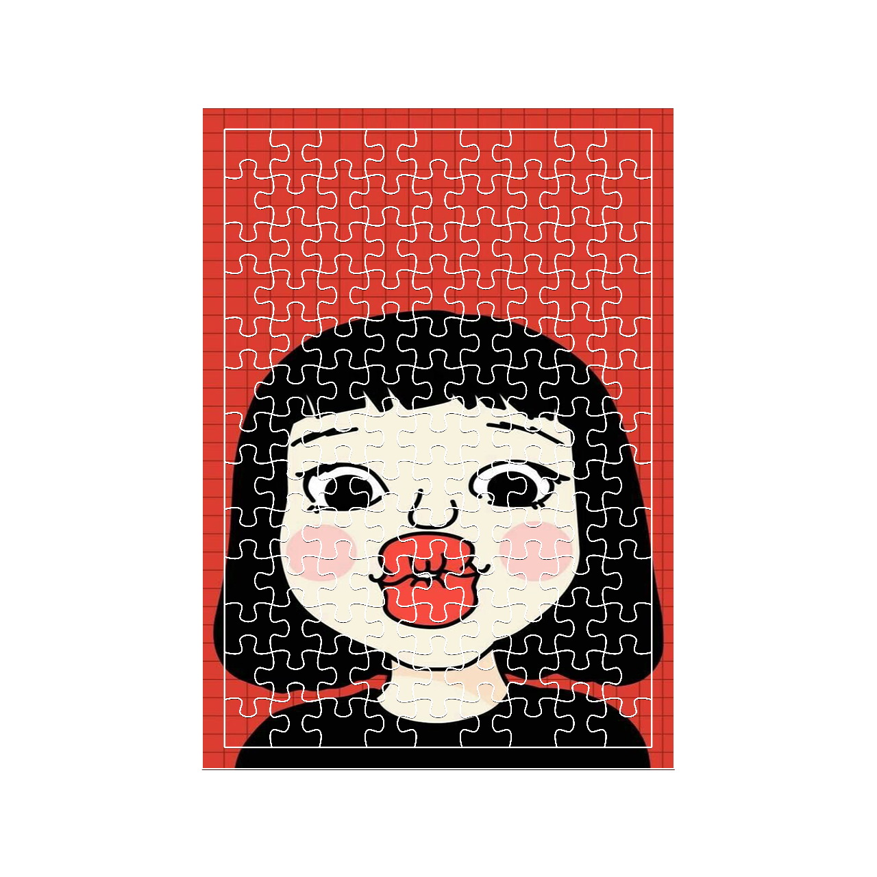 پازل 117 تکه مدل دختر کد 553