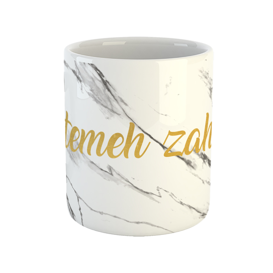 ماگ طرح مرمر مدل فاطمه زهرا