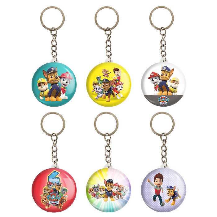 جاکلیدی خندالو طرح سگ های نگهبان کد 183A مجموعه 6 عددی