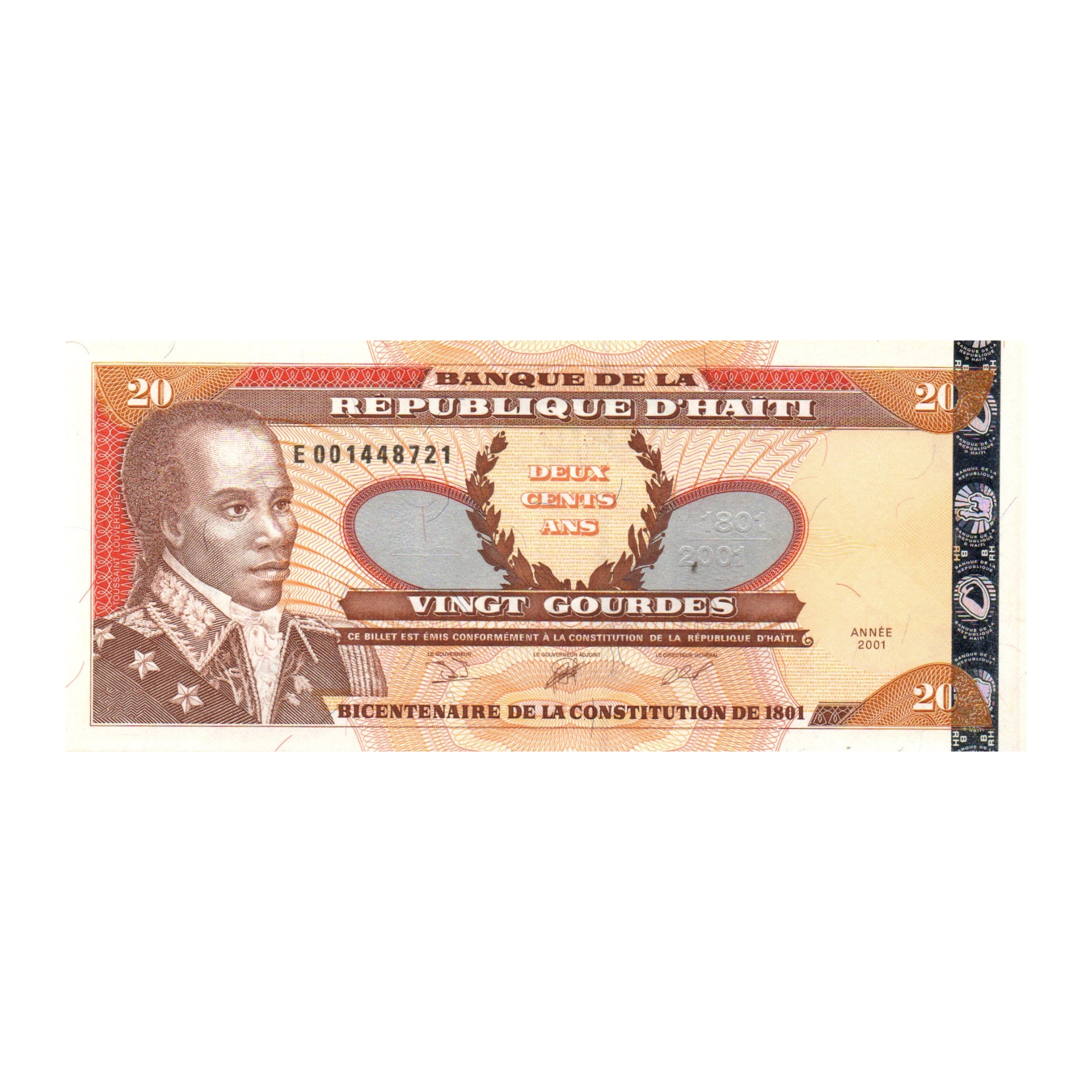 اسکناس تزئینی طرح کشور هاییتی مدل 20 Gourdes