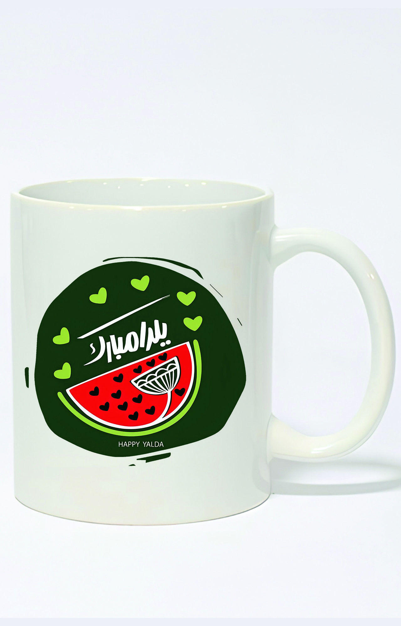 ماگ ساده طرح شب یلدا کد 3741