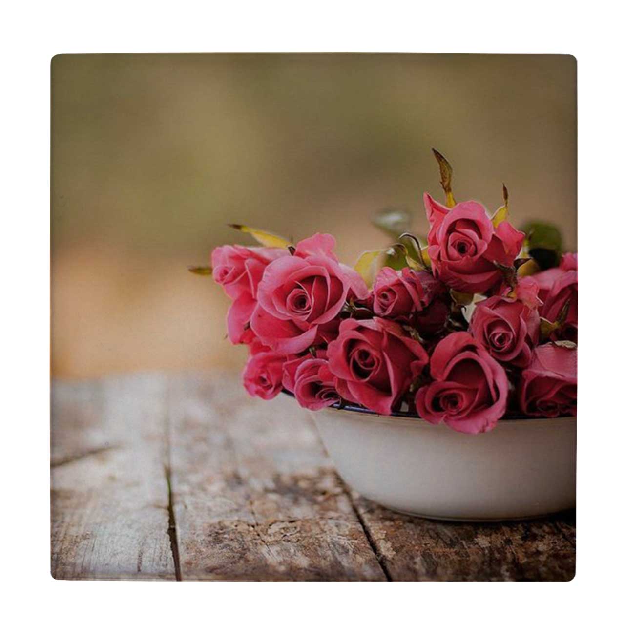 زیر لیوانی طرح گل رز کد    4073196_2805