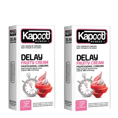 کاندوم کاپوت مدل Delay Fruity Cream مجموعه 2 عددی