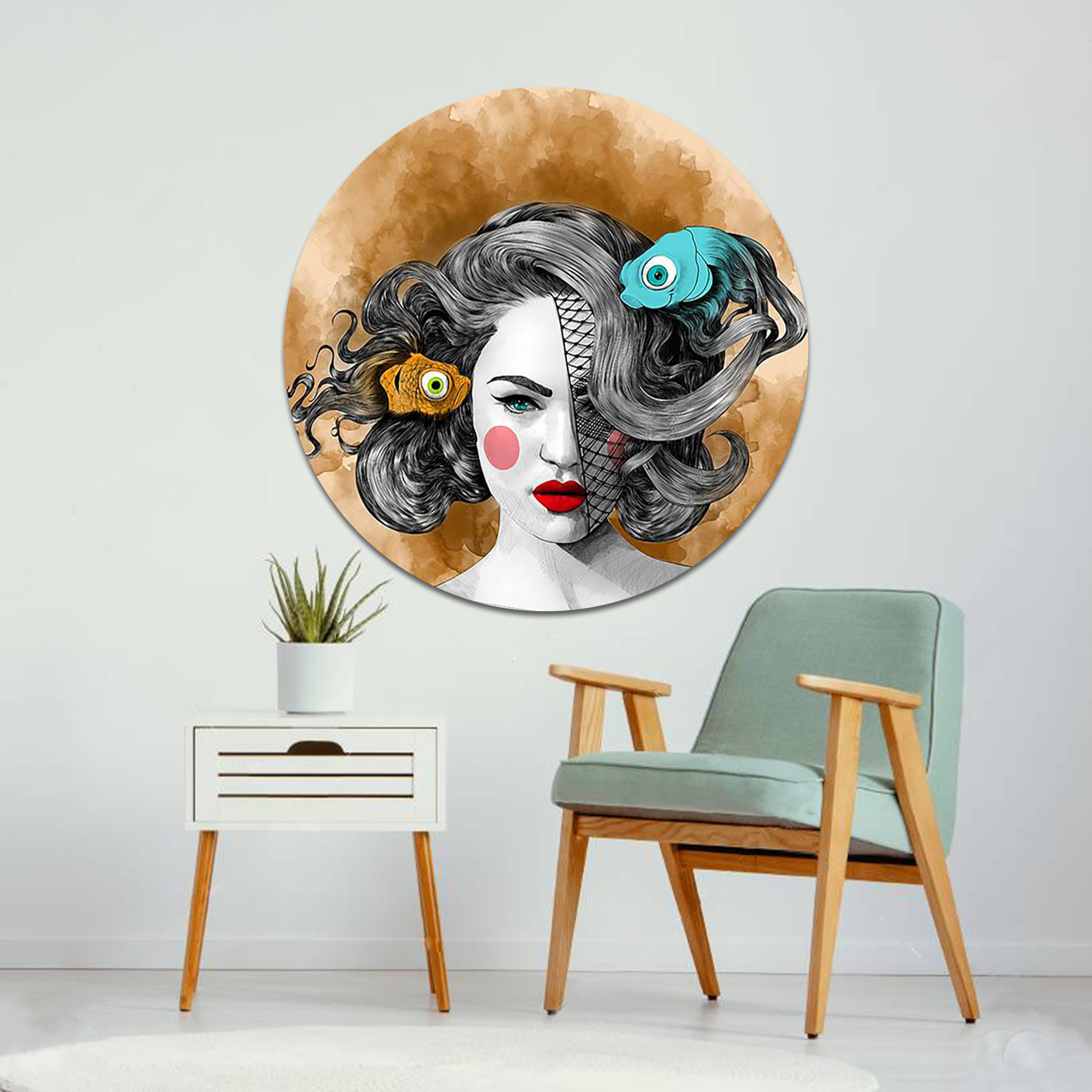 تابلو بوم مدل نقاشی مدرن کد 164