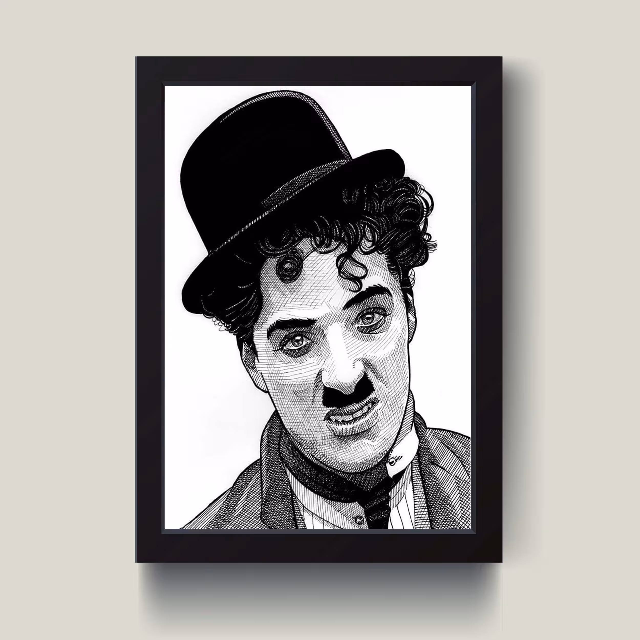 تابلو مدل چارلی چاپلین Charlie Chaplin کدm2410-b