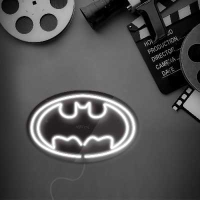 چراغ دیواری نئون دیزاین طرح Batman-BL_WHT