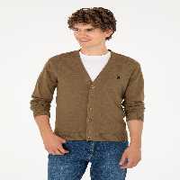 ژاکت مردانه خاکی روشن یو اس پولو - فروشگاه لباس شهرمون