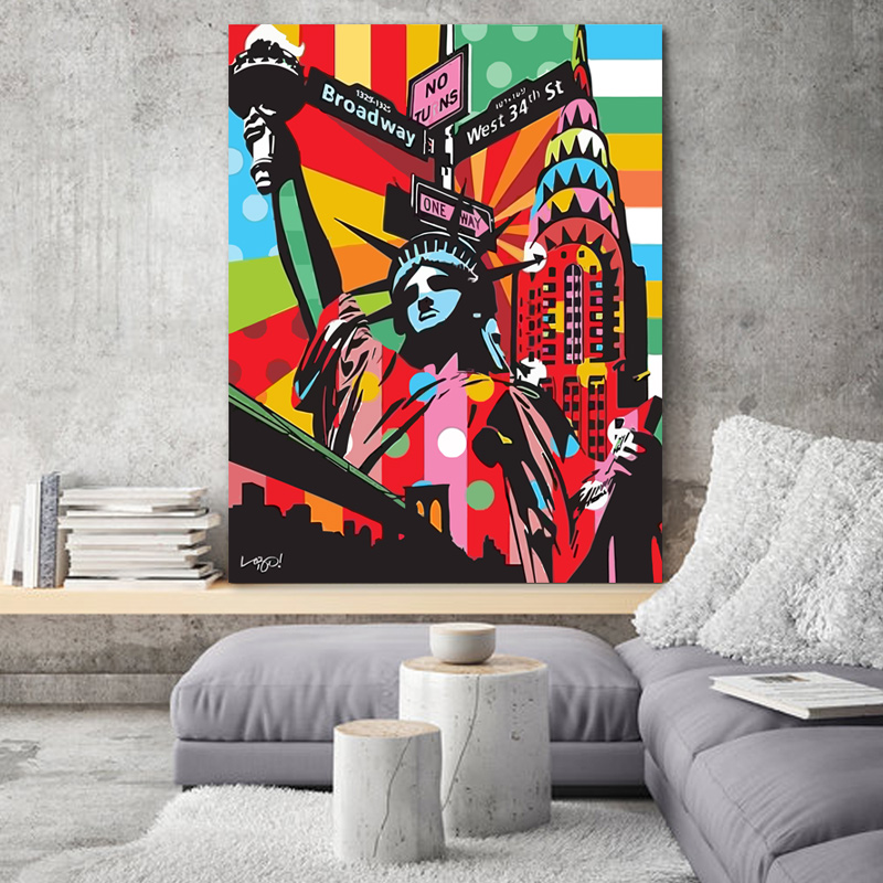 تابلو بوم طرح مجسمه آزادی کد LAV-366